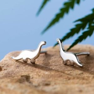 Dinosaur Earrings - Sterling Silver Minimalist NWT